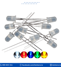 10PCS LED 5MM Round Diffused Light Emitting Diode Red Blue Yellow Green White Color