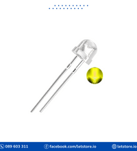 10PCS LED 5MM Straw Hat Wide Angle Light Emitting Diode Red Blue Yellow Green White Color