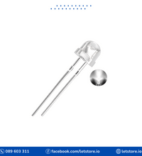 10PCS LED 5MM Straw Hat Wide Angle Light Emitting Diode Red Blue Yellow Green White Color