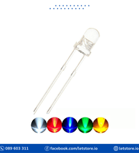 10PCS LED 5MM Super Bright Light Emitting Diode Red Blue Yellow Green White Color