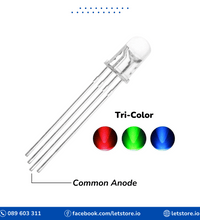 10PCS LED 5MM RGB LED 4 PIN CC CA Red Green Blue LED