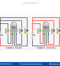 10PCS LED 5MM RGB LED 4 PIN CC CA Red Green Blue LED