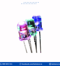 10PCS LED 5MM RGB 2 PIN Multicolor Slow / Fast Flashing