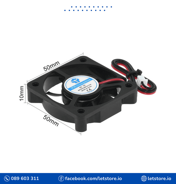 5010 Fan 50MM 50x50x10MM 12V 5V 24V 2Pin DC Cooler Small Cooling Fan DIY