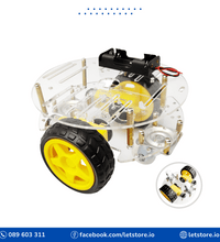 2WD 2 Layer Round Smart Car Chassis 2 Wheels