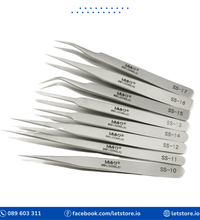 Stainless Steel Straight and Curved Non Magnetic Tweezers Use for Dental/Mobile/Gadget/Laptop Repair