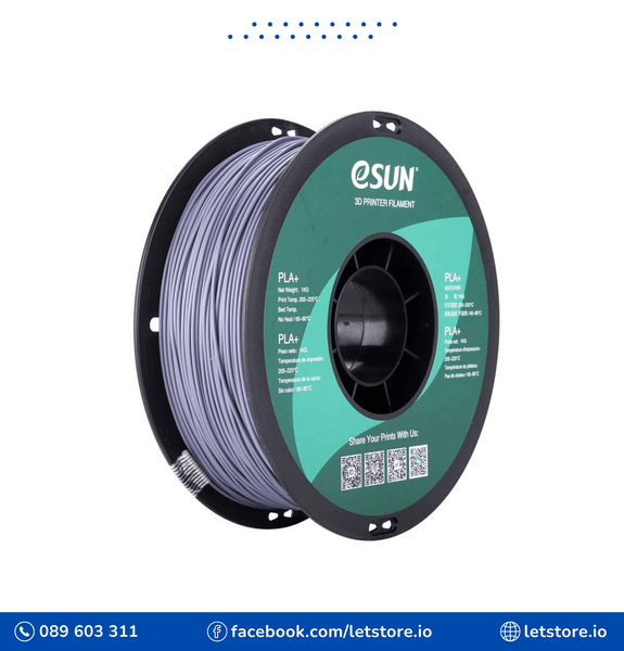 ESUN PLA+ 1.75mm Gray Color 1KG 3D Printer Filament