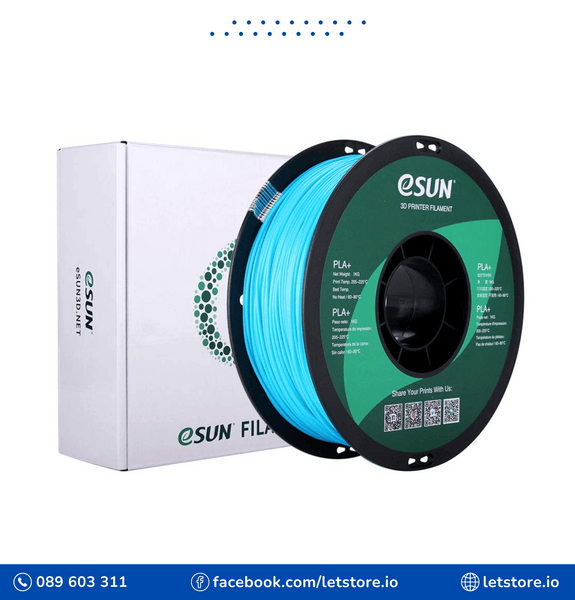 ESUN PLA+ 1.75mm Light Blue Color 1KG 3D Printer Filament