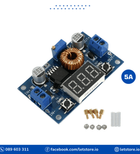 DC-DC Buck XL4015 4V-38VDC To 1.25V-36V 5A 75W 3 Bits Digital Display Voltmeter