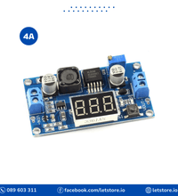 DC-DC Boost XL6009 4A 3V-32V to 5V-40V 3 Bits Digital Display Voltmeter