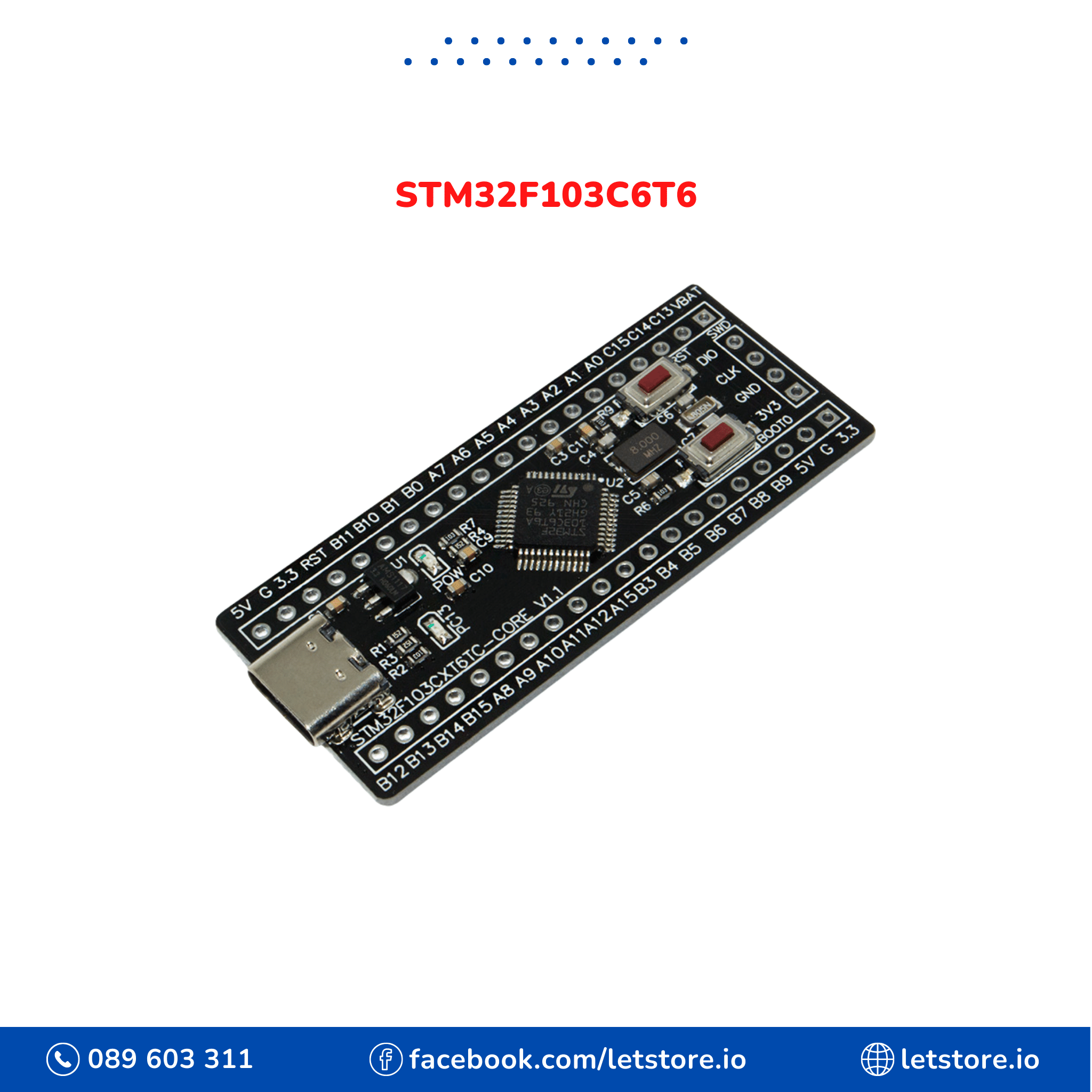 STM32 STM32F103C6T6 Black Pill