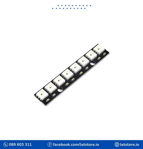 LED Strip RGB WS2812 5050 x 8 LEDs - 53mm
