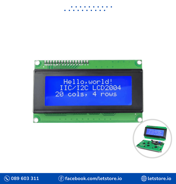 LCD2004 I2C IIC 2004 20x4 2004A Blue Screen Serial LCD Module
