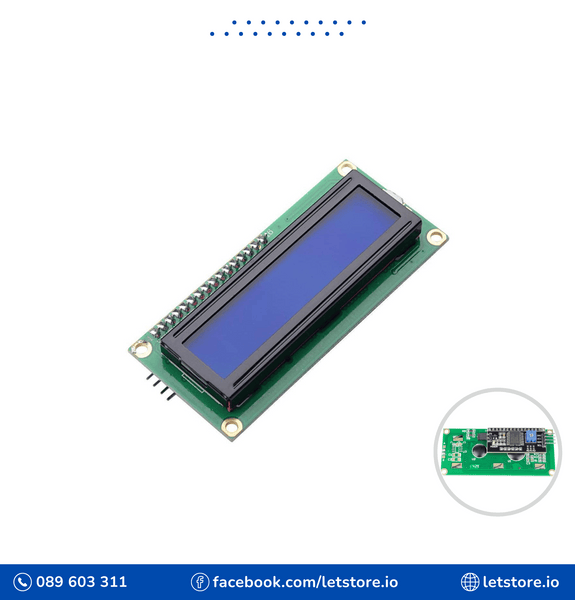 LCD1602 I2C IIC 1602 16x2 1602A Blue Screen Serial LCD Module