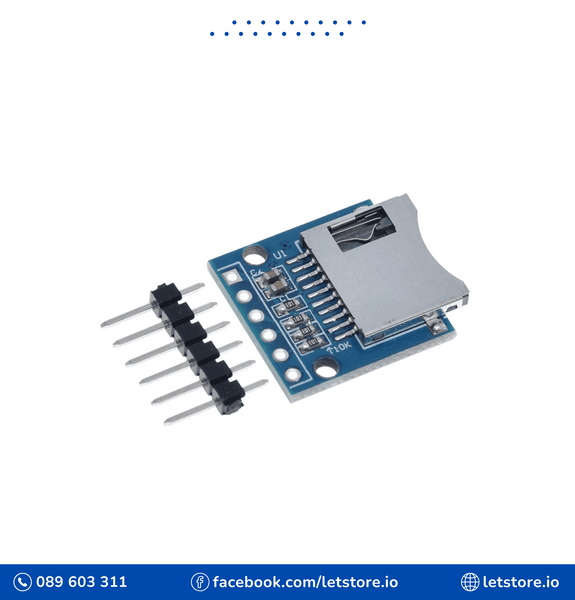 Mini SD Card Module, Micro SD Breakout Board Mini Card Adapter Reader Module