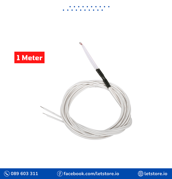 Thermistor 100K NTC Temperature Sensor With 1 Meter Cable