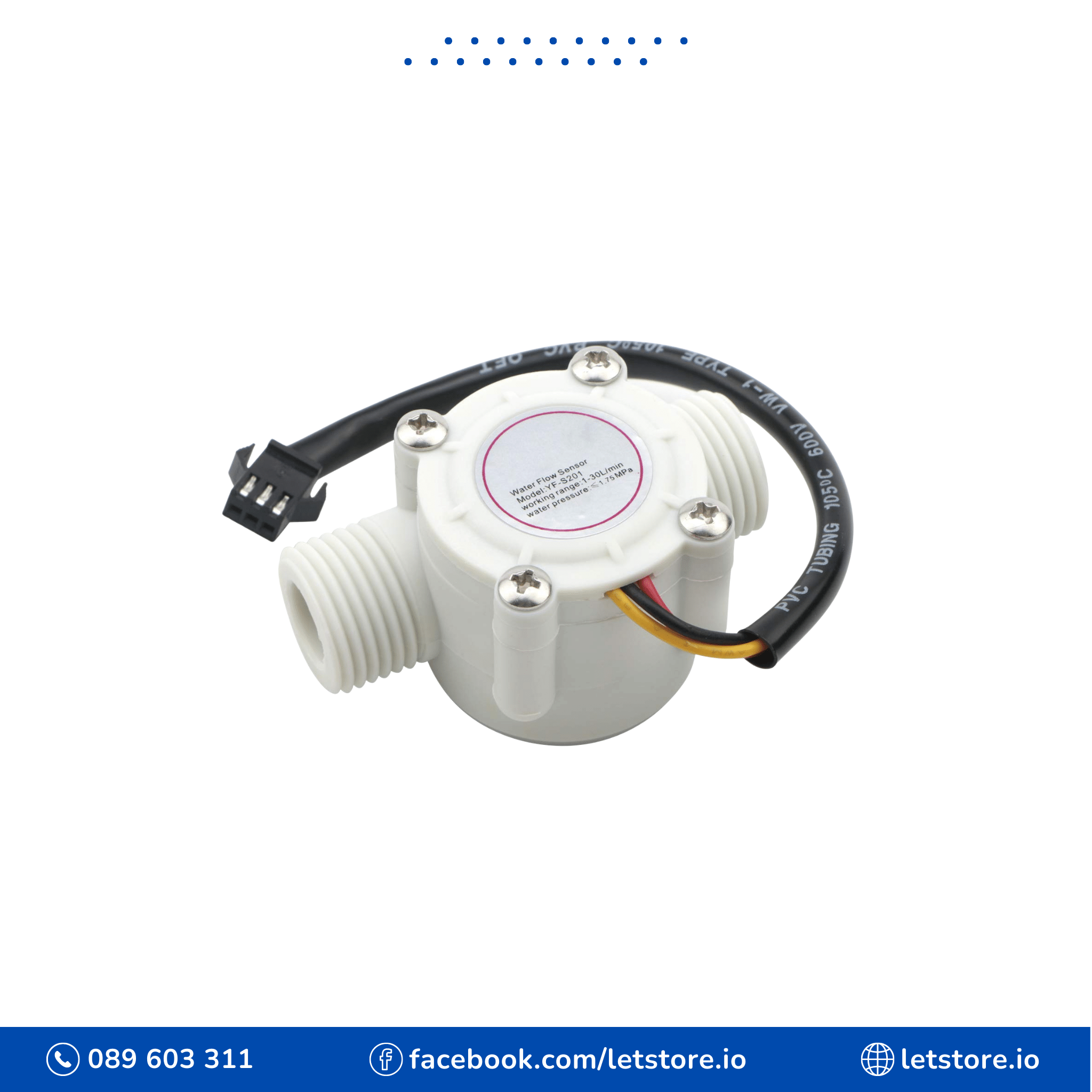 Water Flow Sensor YF-S201 Flowmeter Mini G1/2