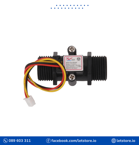 Water Flow Sensor YF-S201C Flowmeter G1/2 1-30L/min 5 -15V