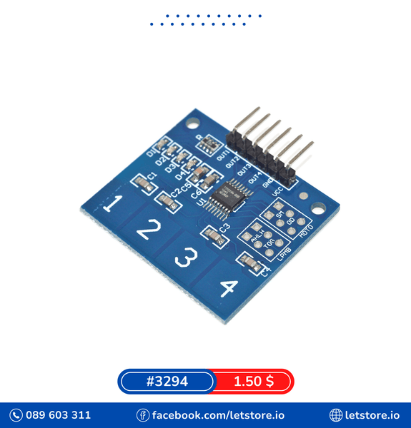 Touch TTP224 4 way 2.4-5.5V 35x29mm