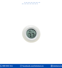 Round Thermometer Hygrometer Black