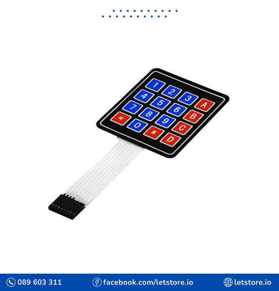 Matrix Membrane Switch Keypad 4x4 16 keys