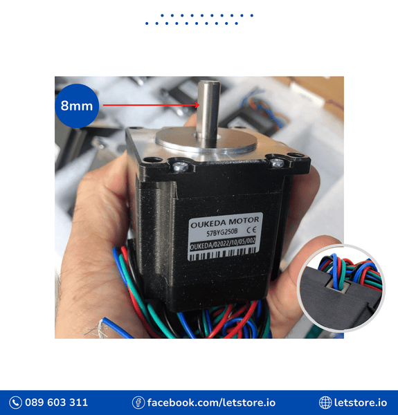 57 Stepper Motor 57BYG250B 56mm NEMA 23 Motor 2.8A Torque 1.26N.m