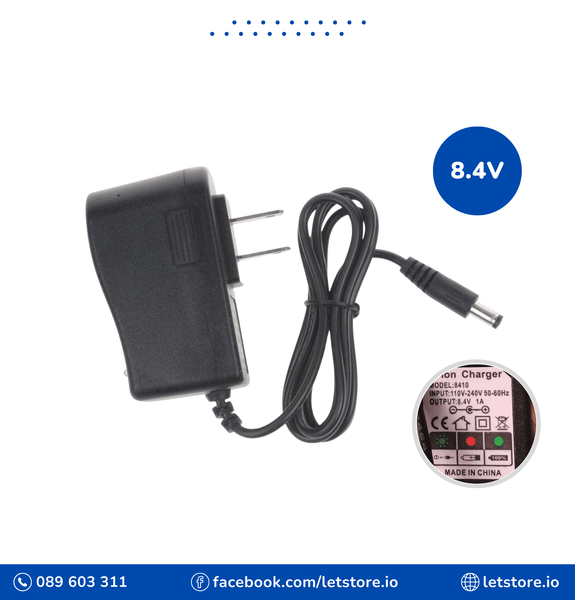 8.4V 1A 18650 Lithium Battery Charger