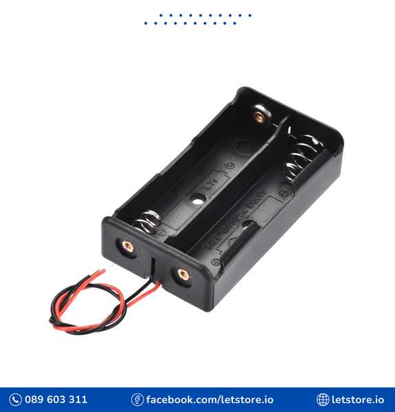 18650 Cases 2X 18650 Battery Holder Storage Box Case 2 Slot Battery