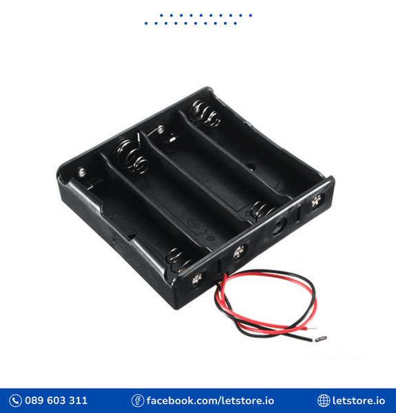 18650 Cases 4X 18650 Battery Holder Storage Box Case 4 Slot Battery