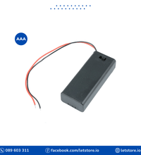 2X 1.5V AAA Battery Holder With Cover And On/Off Switch