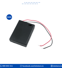 3X 1.5V AAA Battery Holder With Cover And On/Off Switch