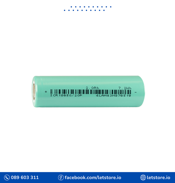 Battery 3.7V 18650 Lithium 2000mAh