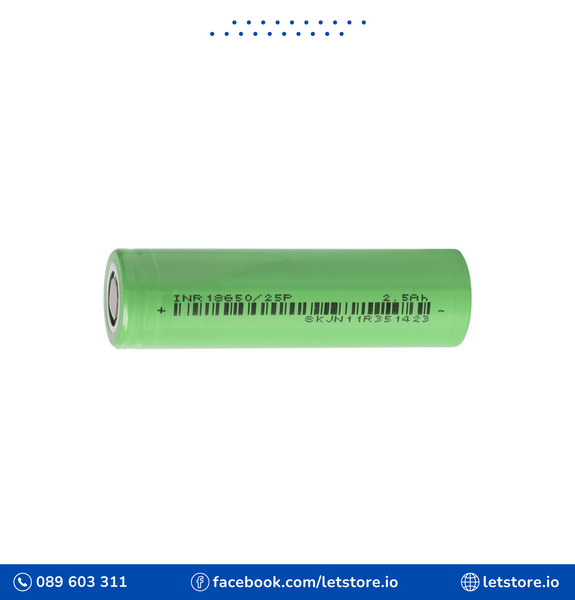 Battery 3.7V 18650 Lithium 2500mAh
