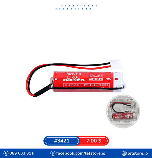MAXELL ER6C F2-40BL FX PLC 3.6V 3.6V 1800mah