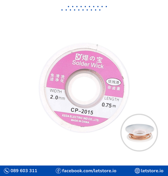 Solder Wick 2.0mm CP2015 0.75 Meter