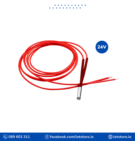 Heating Tube 12V/24V 40W 6*20mm Wire 1M