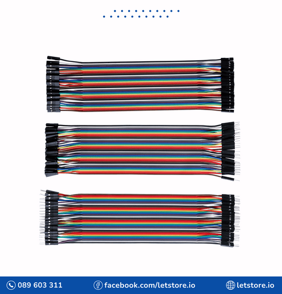 20CM 40Pins M-M / M-F / F-F Male Female Dupont Wire Breadboard Cables Jumper Cables