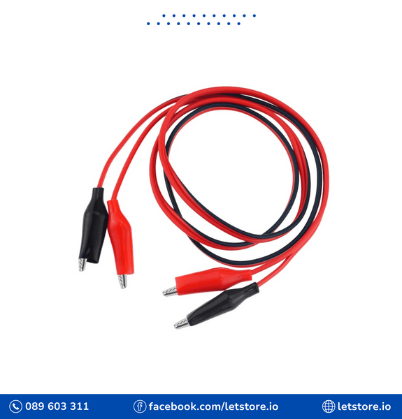 1 Meter 1 Pair Crocodile Alligator Clip