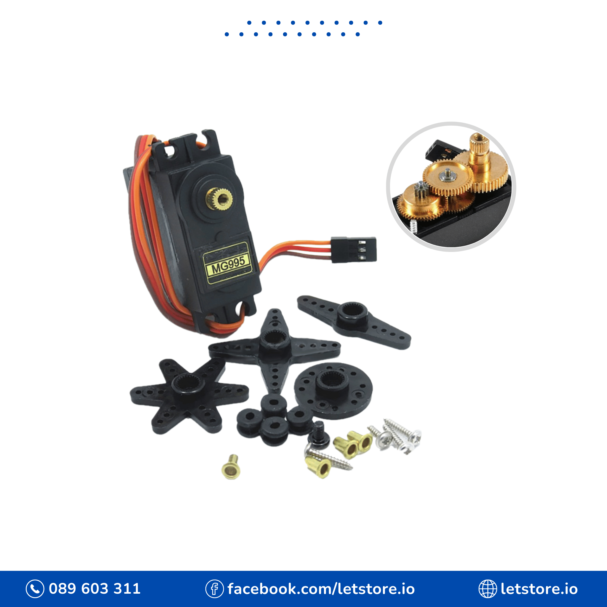 MG995 55g 15kg Servo motor Metal Gear RC Car Robot Servos