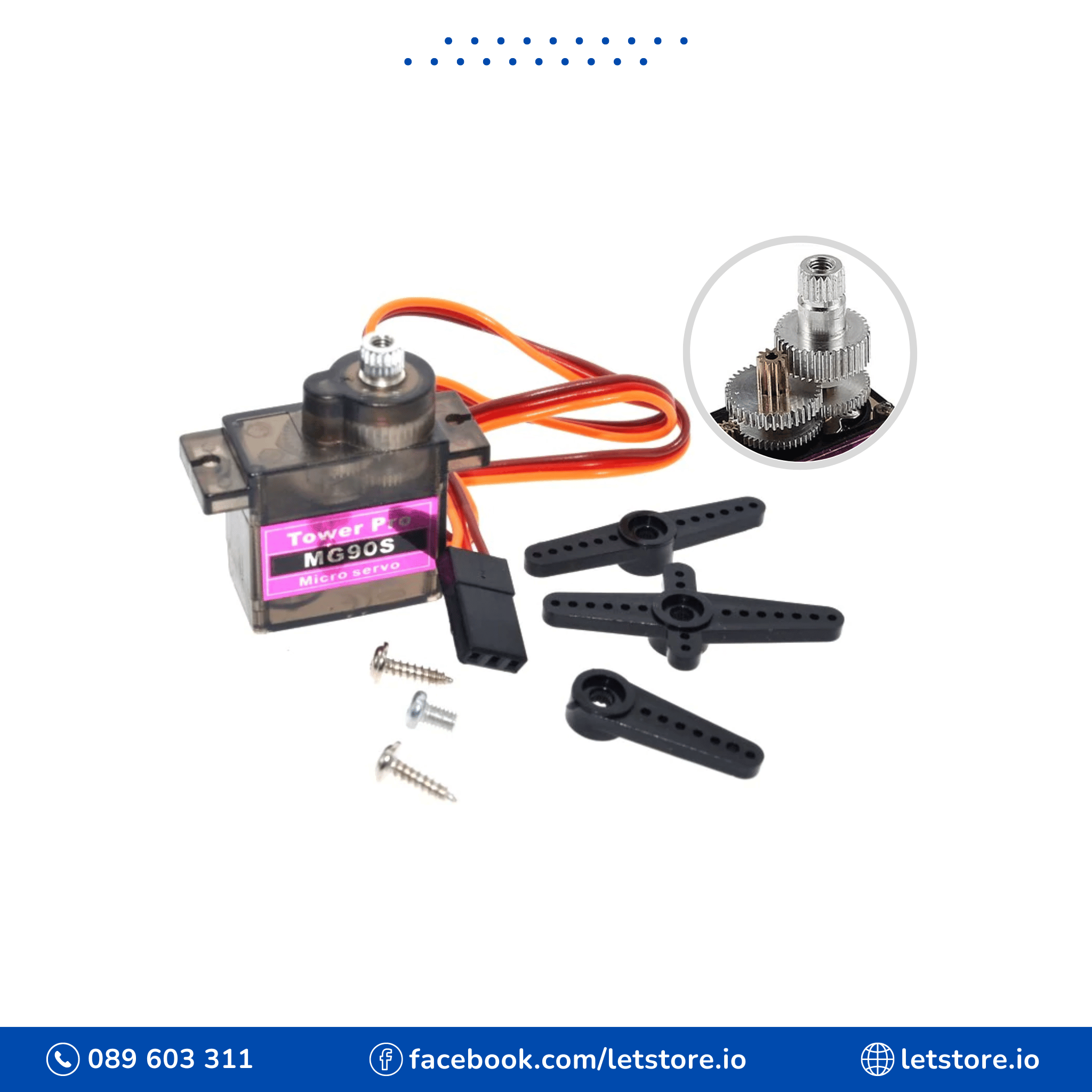 MG90S Metal Gear Servo Metal Gear Small Size 4.8-6V