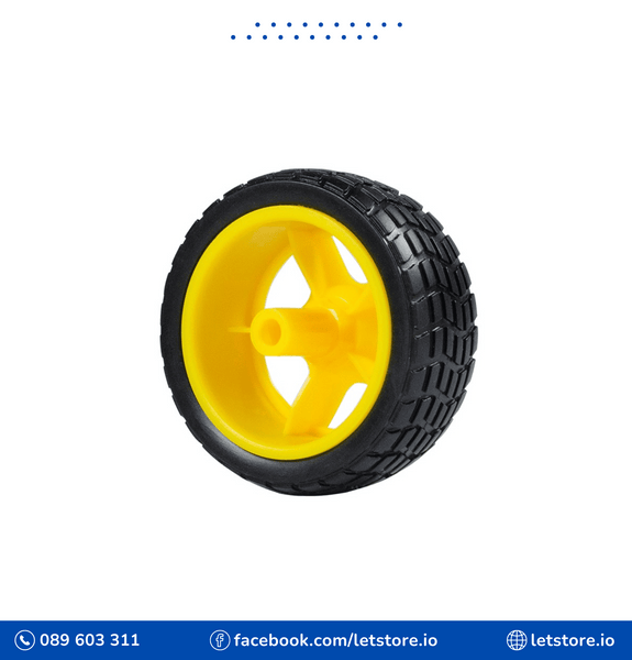 Wheel 65mm for TT Motor Yellow