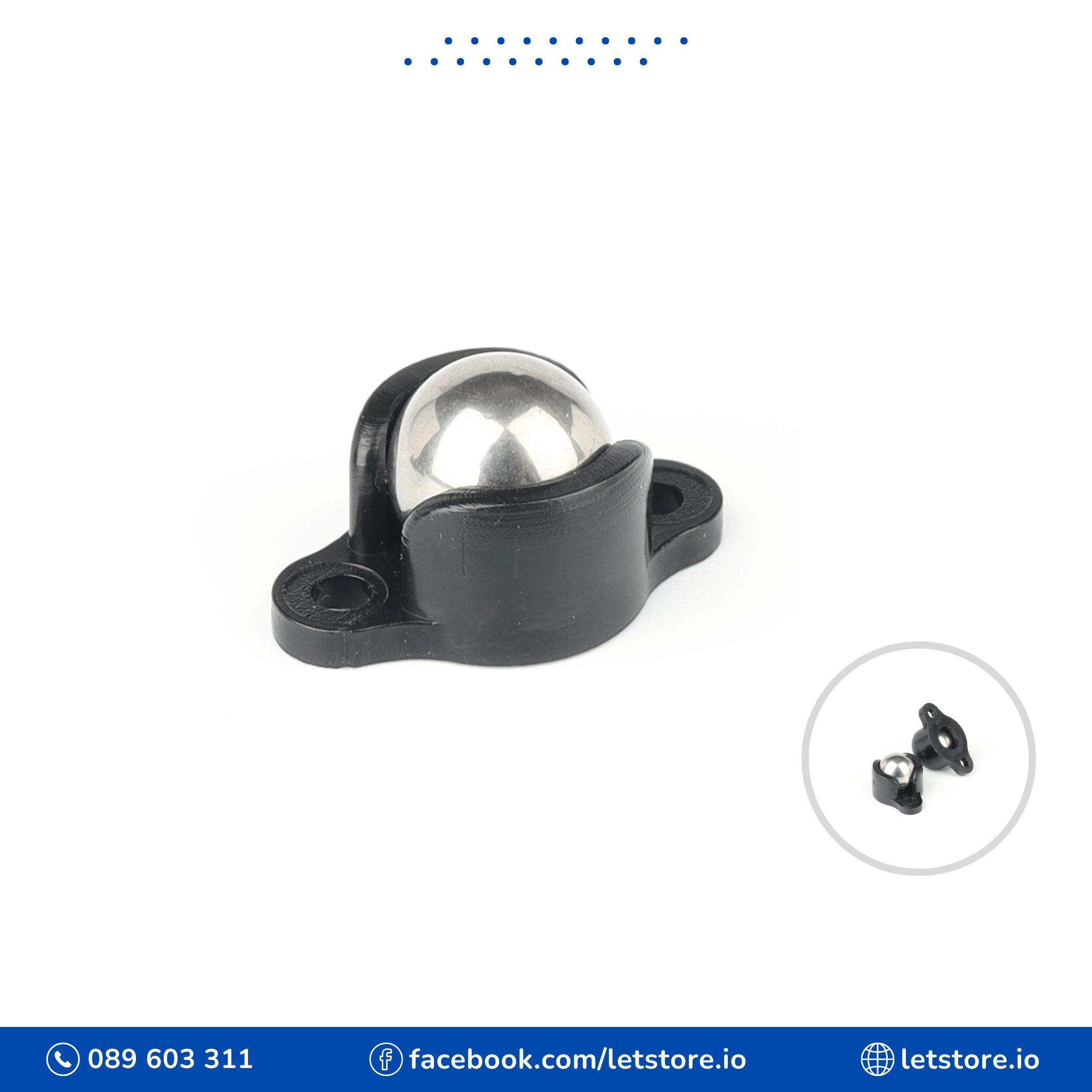 Wheel Caster DIY 10mm Black