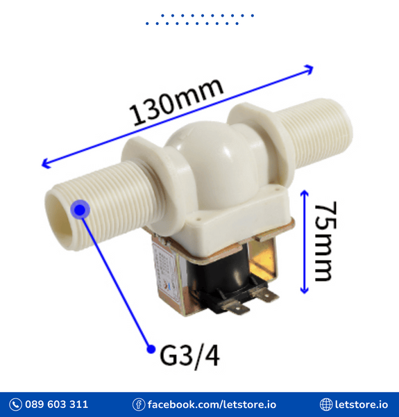 Pipe 3/4 Inch DC12V DC24V AC220V 400mA Water Solenoid Valve
